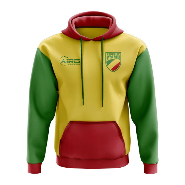 Premium Republic Of Congo Concept Country Football Hoody (Yellow)