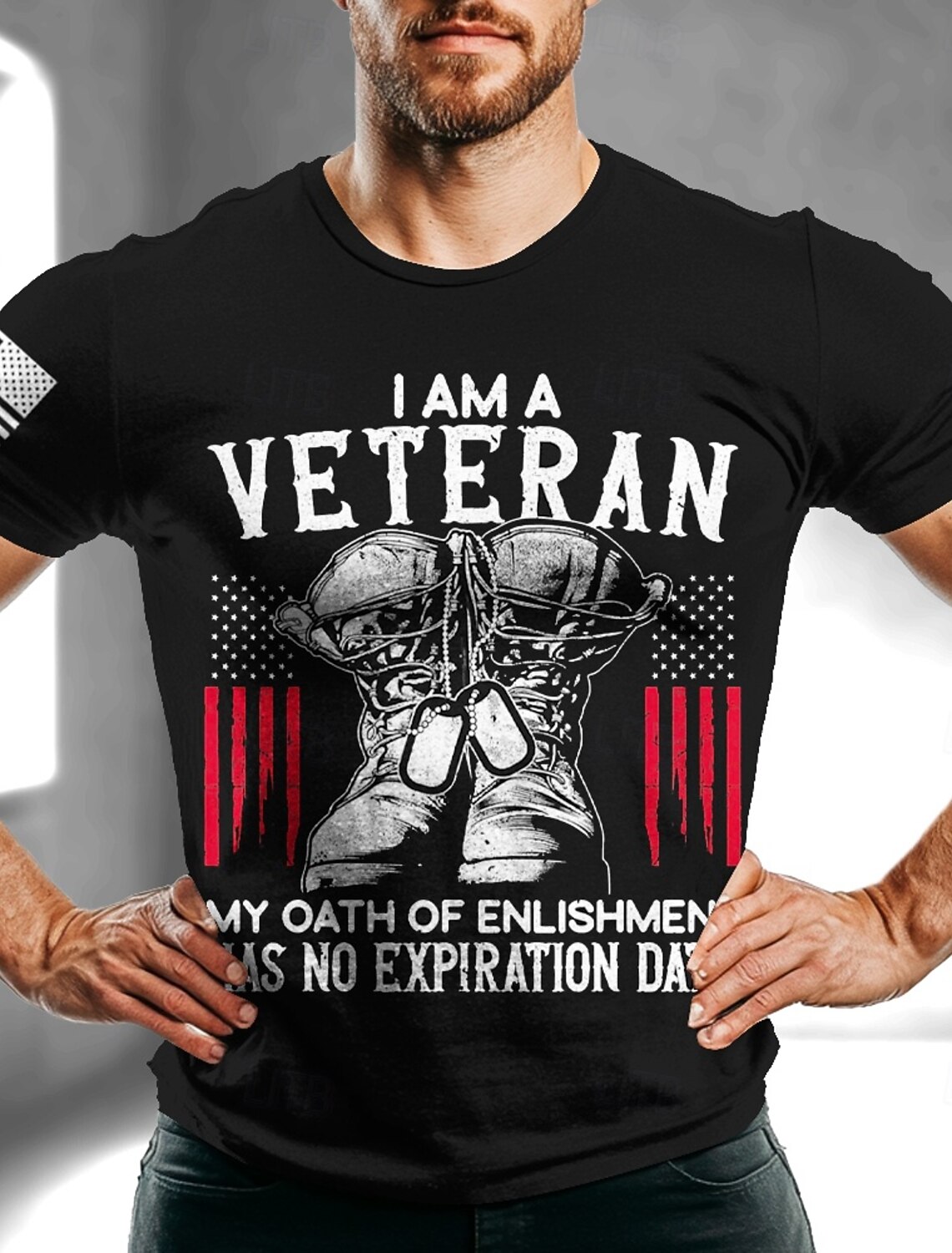 4th of July 2026 250th Memorial Day Patriotic Patriot 3D Print Crew Neck Short Sleeve T-Shirt Casual Daily Street