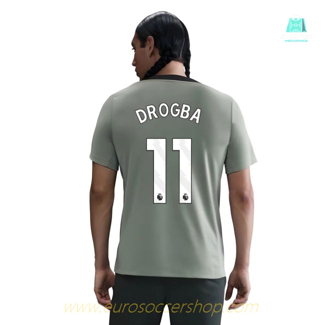 2025-2026 Chelsea Strike Training Shirt (Jade Green) (Drogba 11)
