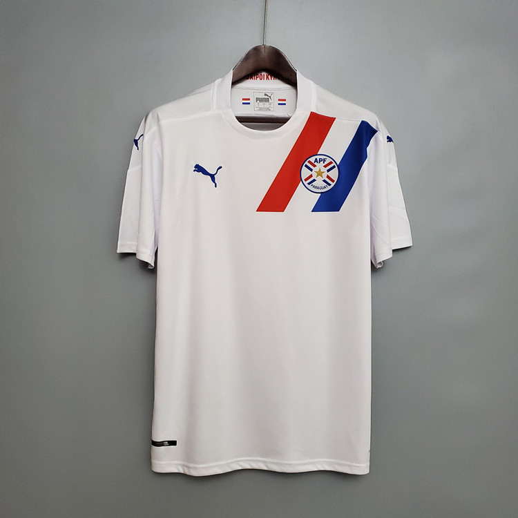 Match Quality Paraguay 2020 Away White Soccer Jersey Football Shirt