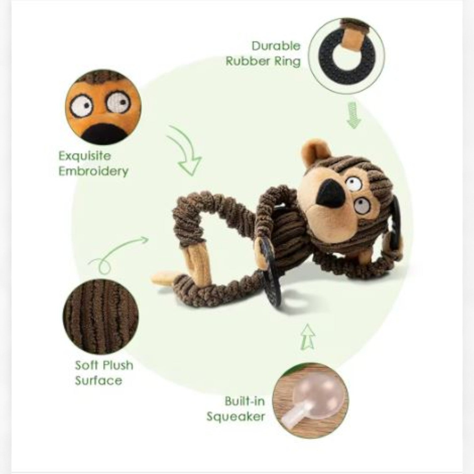 Toy – Teething Interactive Plush Squeaky Toy Winter Wear | Safe For Paws