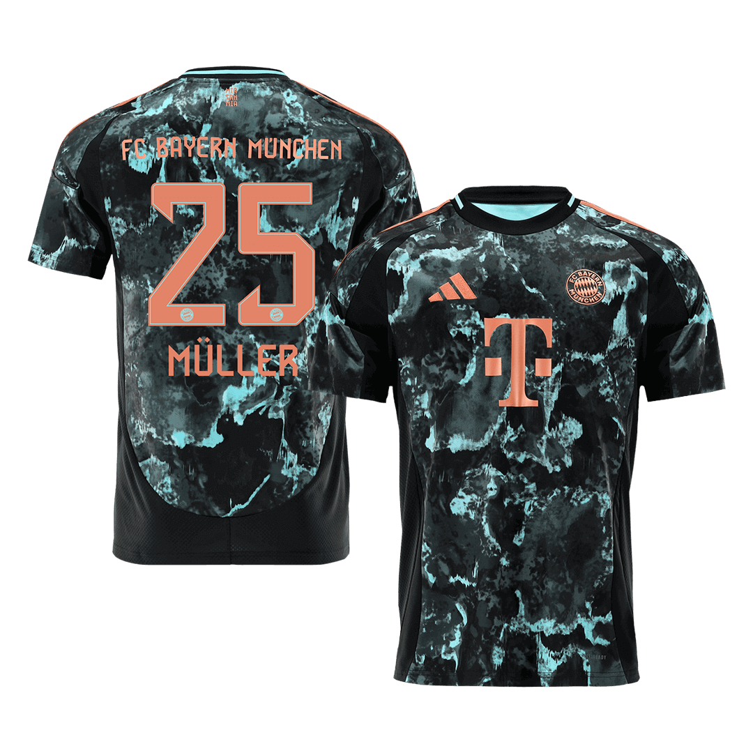 M¨¹LLER #25 Bayern Munich Away  Soccer Jersey 2024/25 Authentic Kit