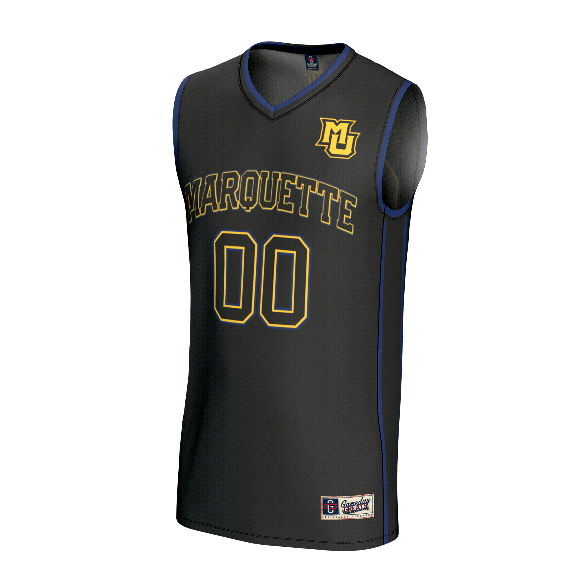 [DDG] Marquette Golden Eagles GameDay Greats Unisex Lightweight Collegiate Men's Basketball NIL Pick-A-Player Fashion Jersey - Black