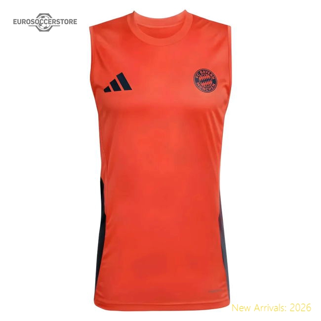 Authentic 2025-2026 Bayern Munich Sleeveless Jersey (Easy Coral)