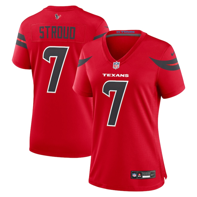 None C.J. Stroud HOU Texans Championship Top-Grade Jersey Game Day Wea