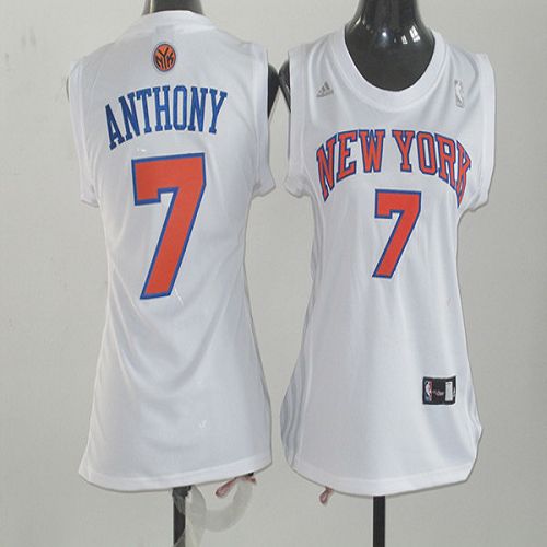 White York Knicks #7 Knicks Jersey - Fabric NBA Fan Apparel