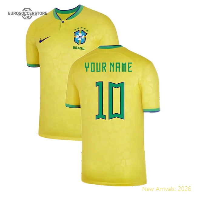 Football Brazil Jersey - Durable 2022-2023 Edition Athletic