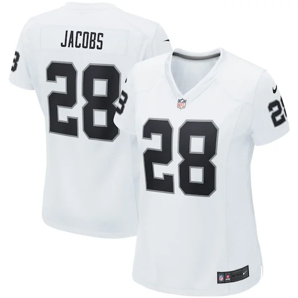 None Josh Jacobs Game Jersey - White | NFL Player Jersey | NFL Footbal