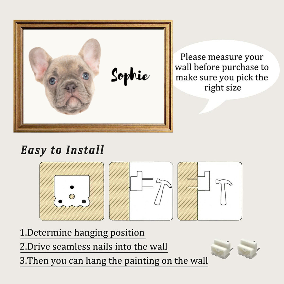 - Trendy Personalized Framed Poster • Wall Decoration For Dog Lovers