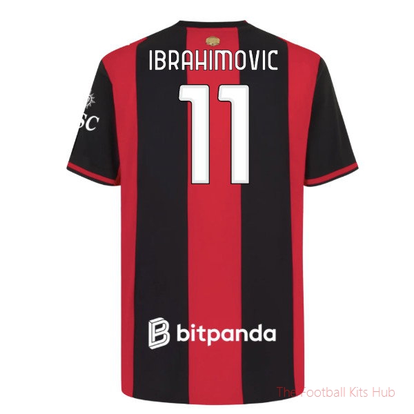 AC Milan 2026-2027 Home Shirt Ibrahimovic #11 Stadium Edition