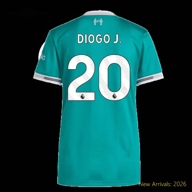 Comfortable Liverpool Womens Jersey Diogo J. 2025-2026 Dri-fit