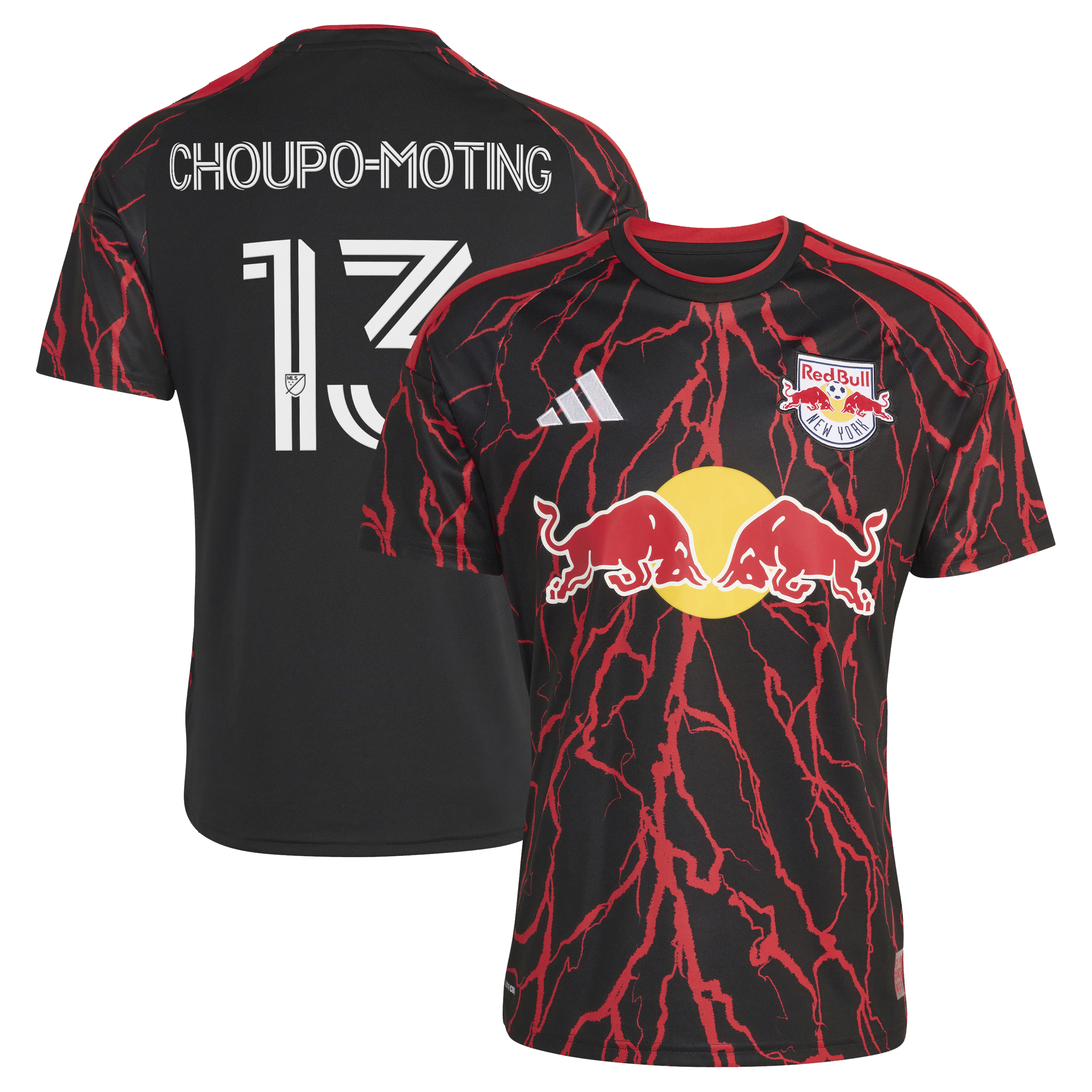 [ESK] Youth Eric Maxim Choupo-Moting New York Red Bulls 2026 The Rooted Kit Replica Jersey - Black