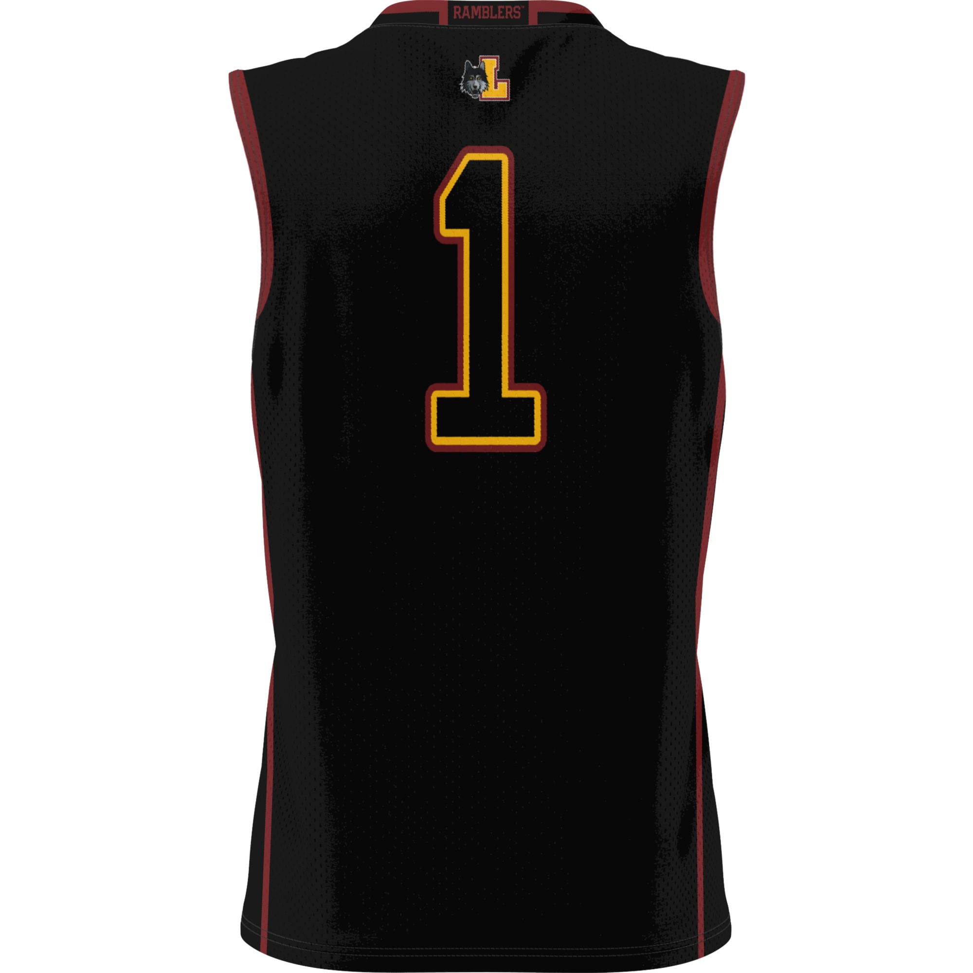 [NJP] Loyola Chicago Ramblers GameDay Greats Youth Lightweight Basketball Jersey - Black