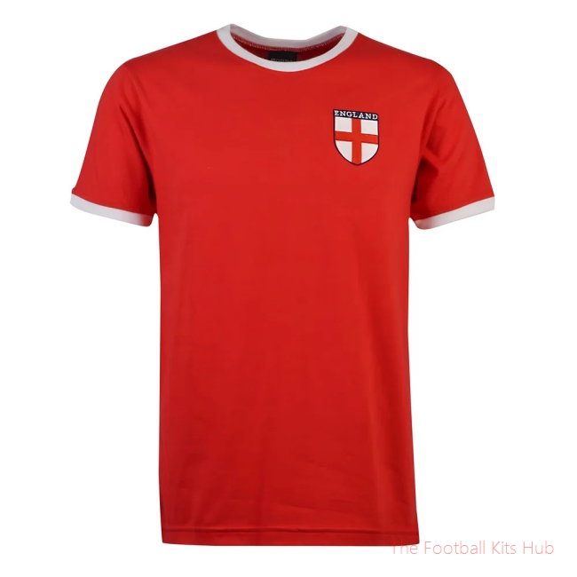 Men England T-Shirt - Red UEFA Euro