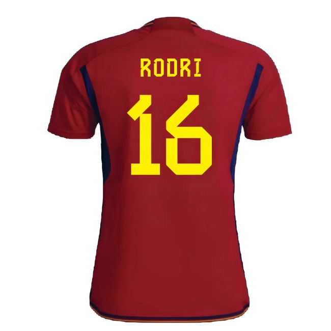 RODRI 16 Spain International Team Fan Shirt - Adults Version