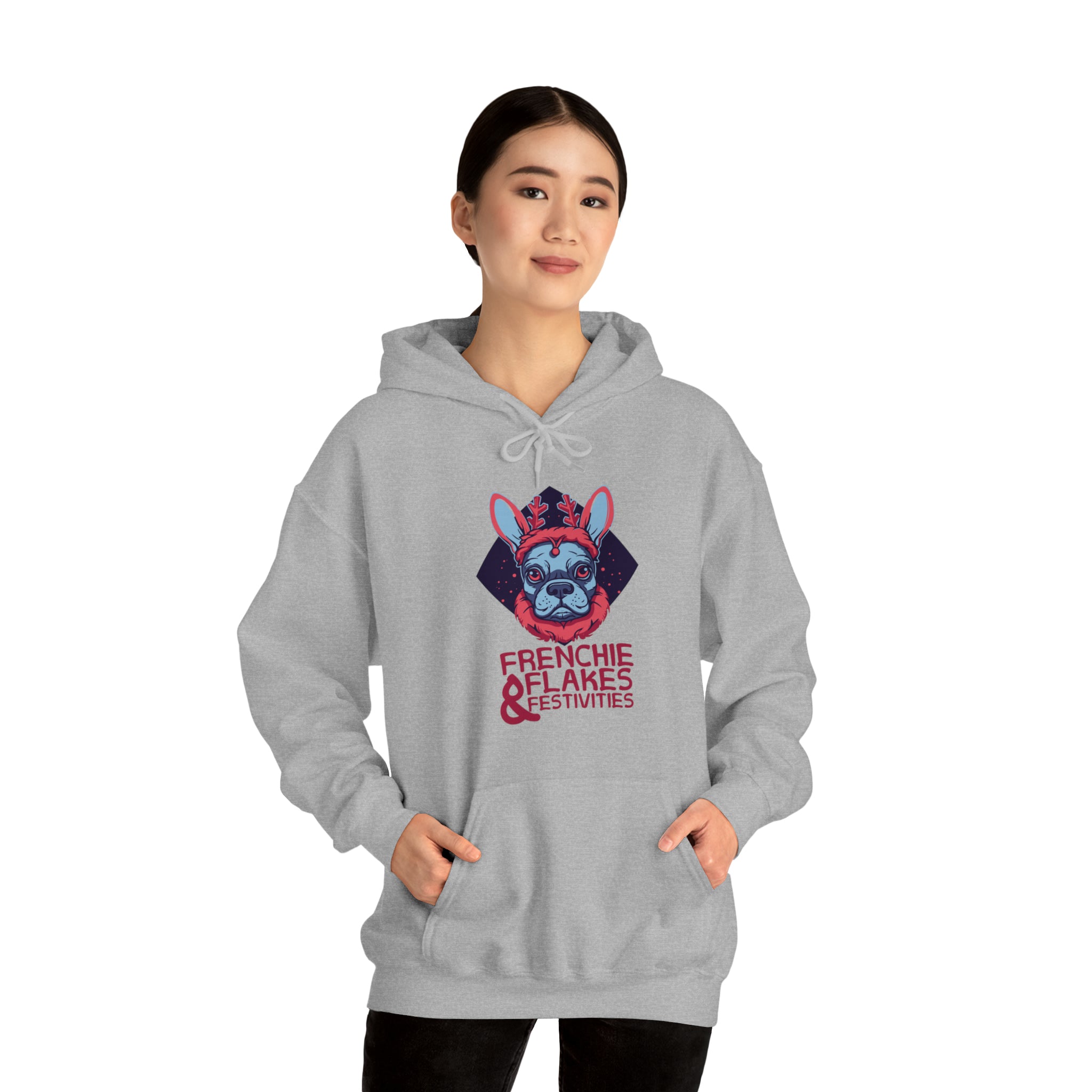 Casual Frenchie & Flakes Unisex Hoodie Frenchie Themed Wear