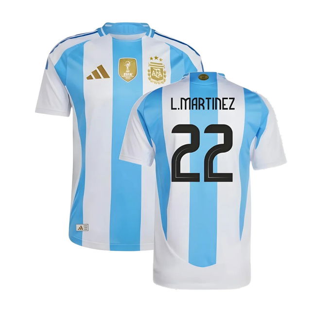 Quality 2024-2025 Argentina Authentic Home Shirt (L.Martinez 22)