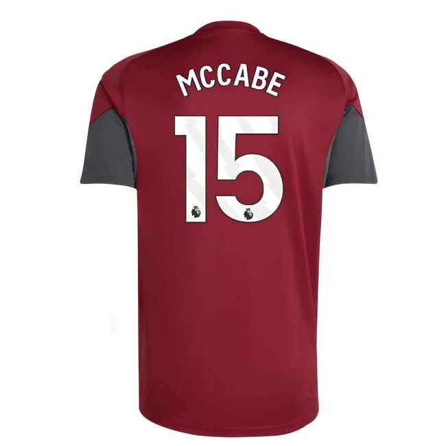 Arsenal 2025-20 Training Football Kit McCabe Name & Number L M S