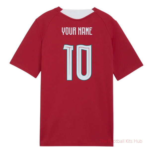 2026-2027 Portugal Training Jersey (Red) - Kids (Your Name)