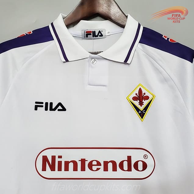 Fiorentina 98-99 Away White Football Kit