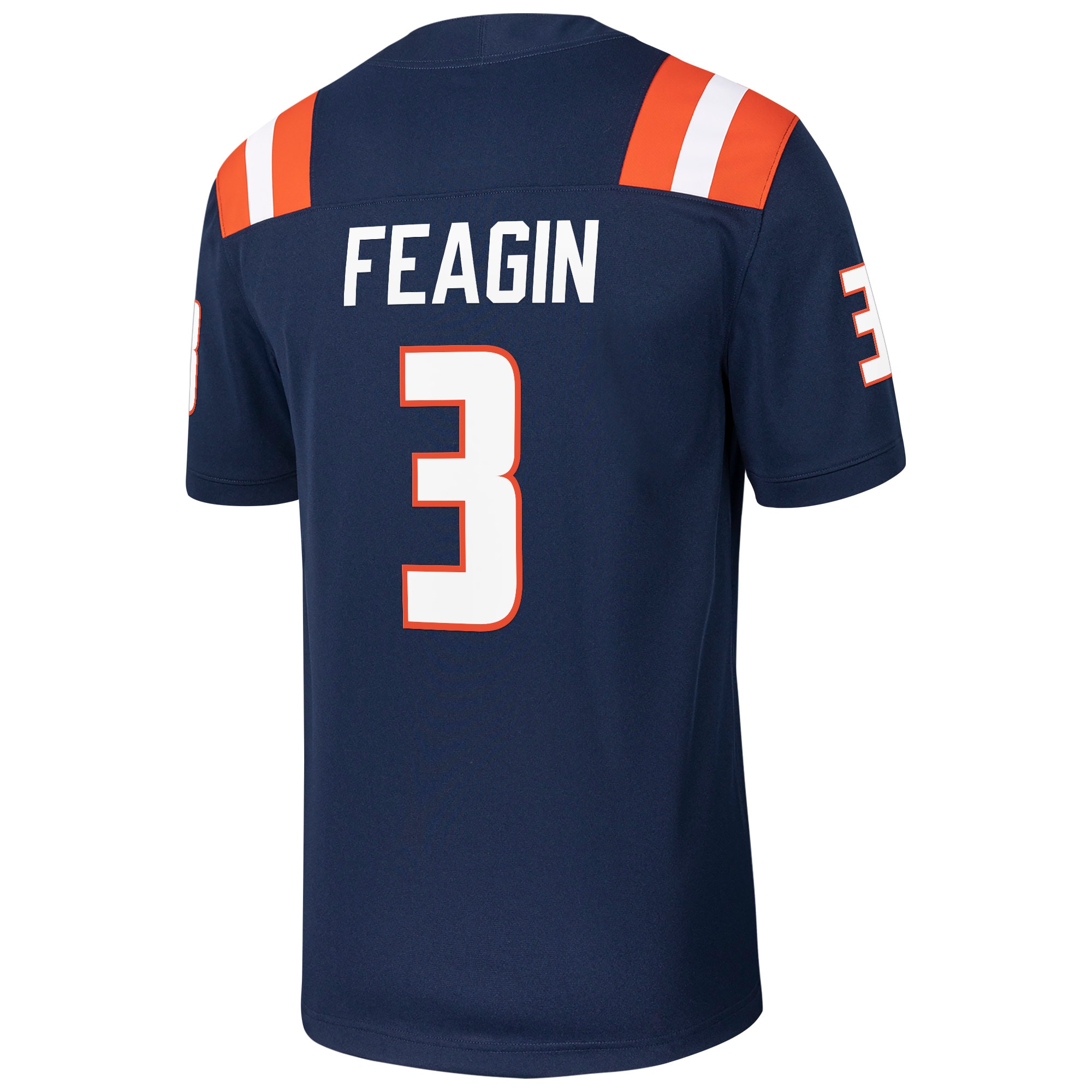 [NJP] Kaden Feagin Illinois Fighting Illini NIL Football Game Jersey - Navy