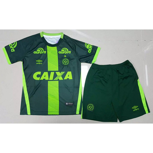 Kids Chapecoense Third 201617 Soccer Jersey ShirtShorts - Official