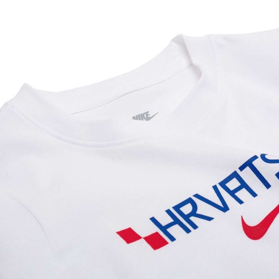 Croatia T-Shirt Graphic World Cup 2026 - White/Hyper Royal/University Red Kids - Classic Design