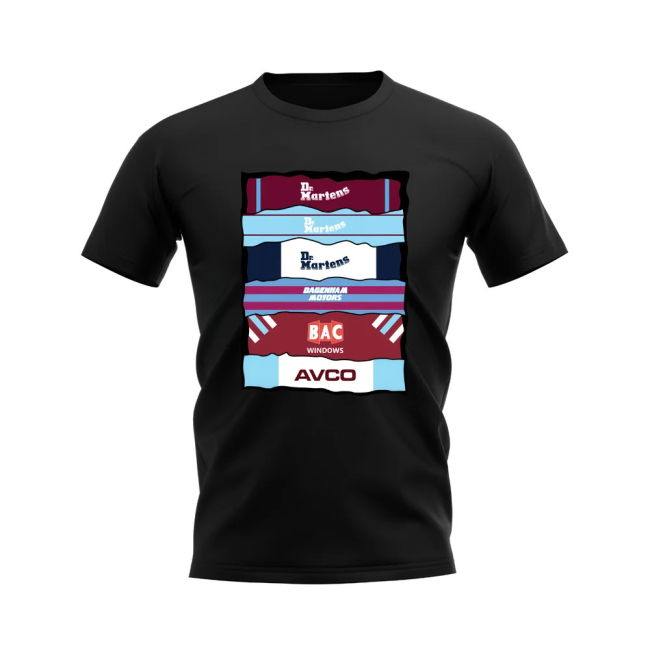Popular Durable Stitching - WHU Official Shirt Black Adults #86944