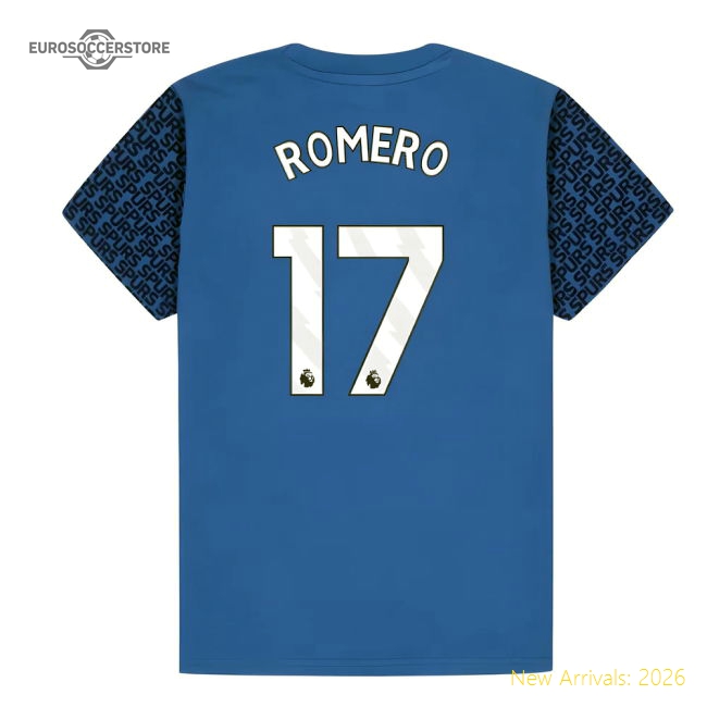 Thfc Hotspur Graphic T-shirt (blue) - Kids (romero 17) - Collectors Item