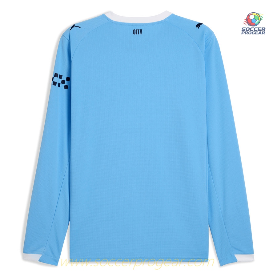 Manchester City Home Soccer Shirt 2025-2026 Season LS Edition