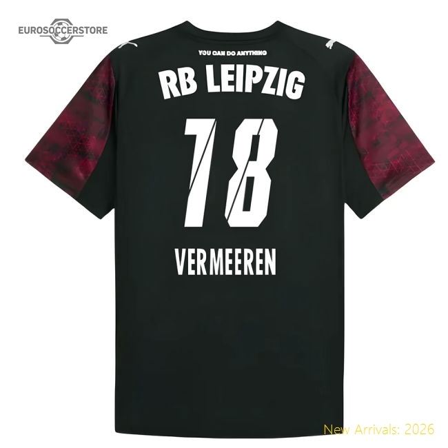 Genuine 2025-2026 Red Bull Leipzig Third Shirt (Vermeeren 18)