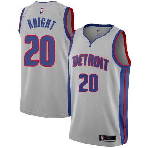 Official DET #20 Brandon Knight 2024 Statement NBA Swingman Jersey