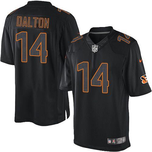 Official NFL CIN Bengals #14 Andy Dalton Black Limited Jersey