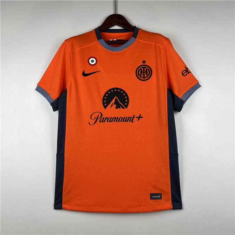 2324 Inter Milan Third Orange Soccer Jersey Football Shirt - Official