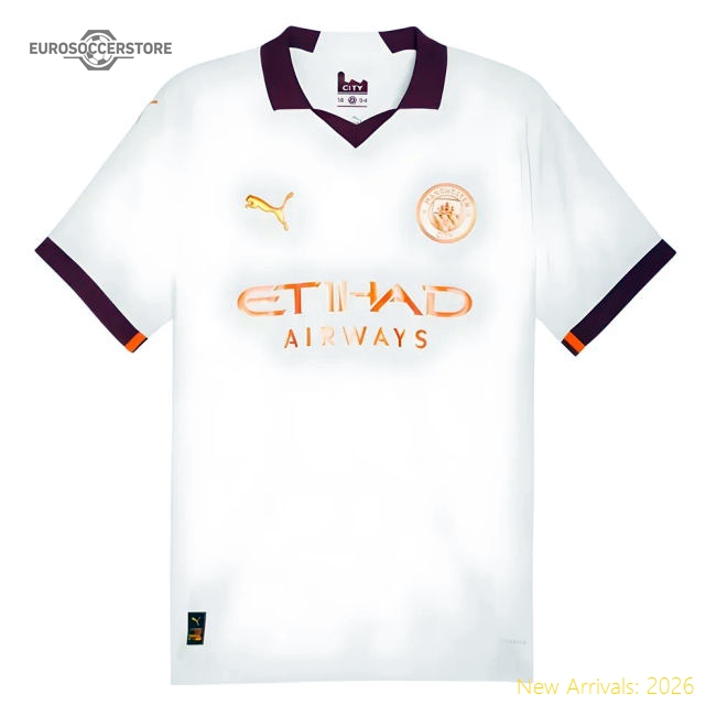 Official 2023-2024 Man City Authentic Away Shirt - Premium Quality