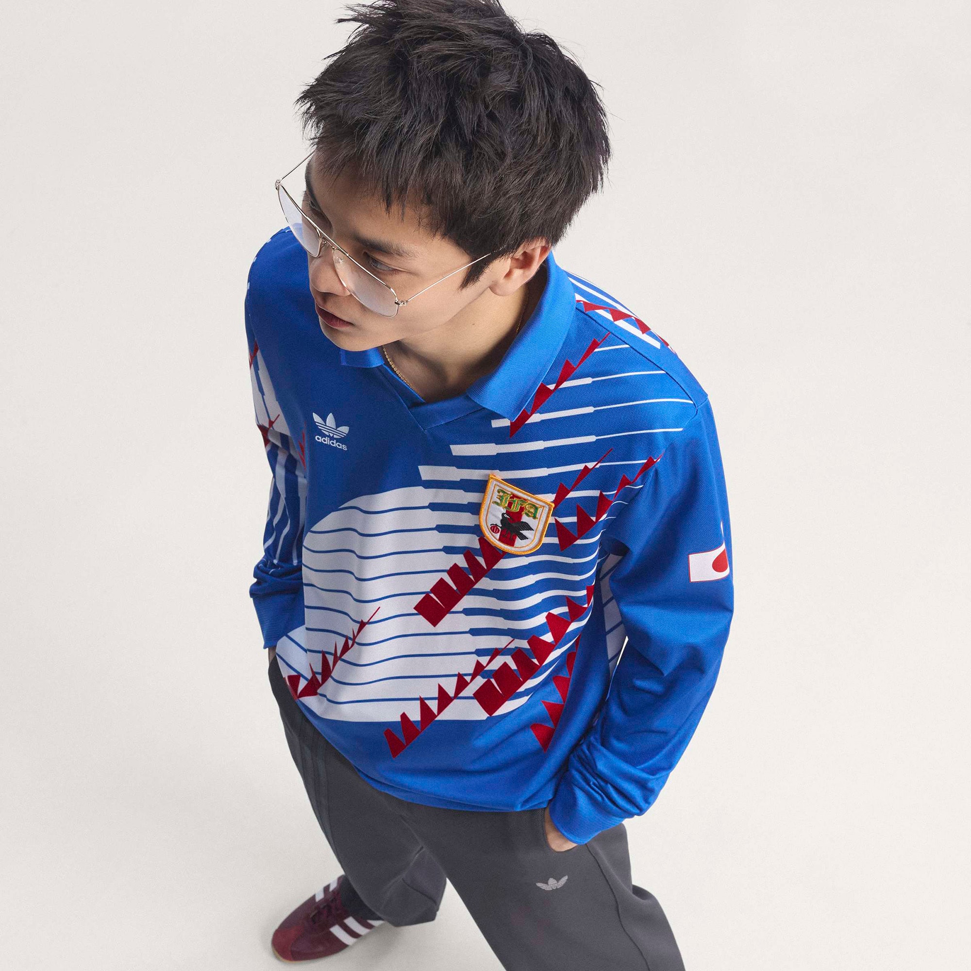 [LK] Japan National Team 1993 Bringback Replica Long Sleeve Jersey - Blue/White