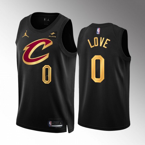 Black Nike Cleveland Cavaliers #0 Clippers Jersey - Performance Fabric