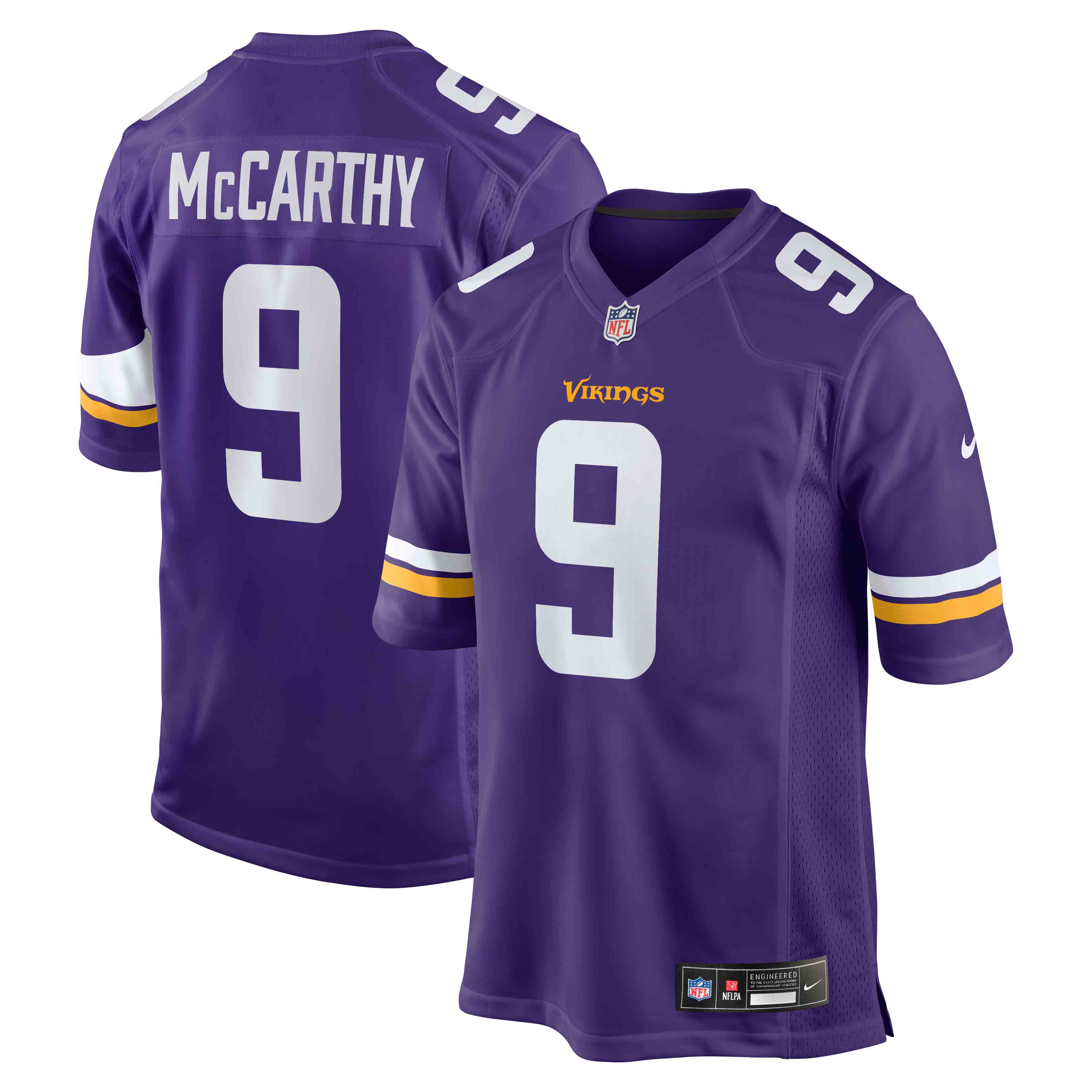 [LK] J.J. McCarthy Minnesota Vikings Player Game Jersey - Purple