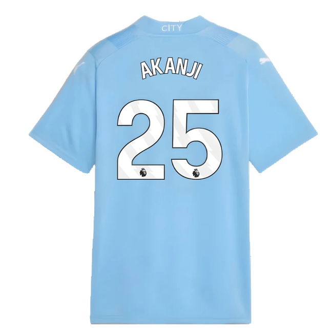 Best Value Man City AKANJI 25 2023-2024 Man City Home Shirt (Kids) ...