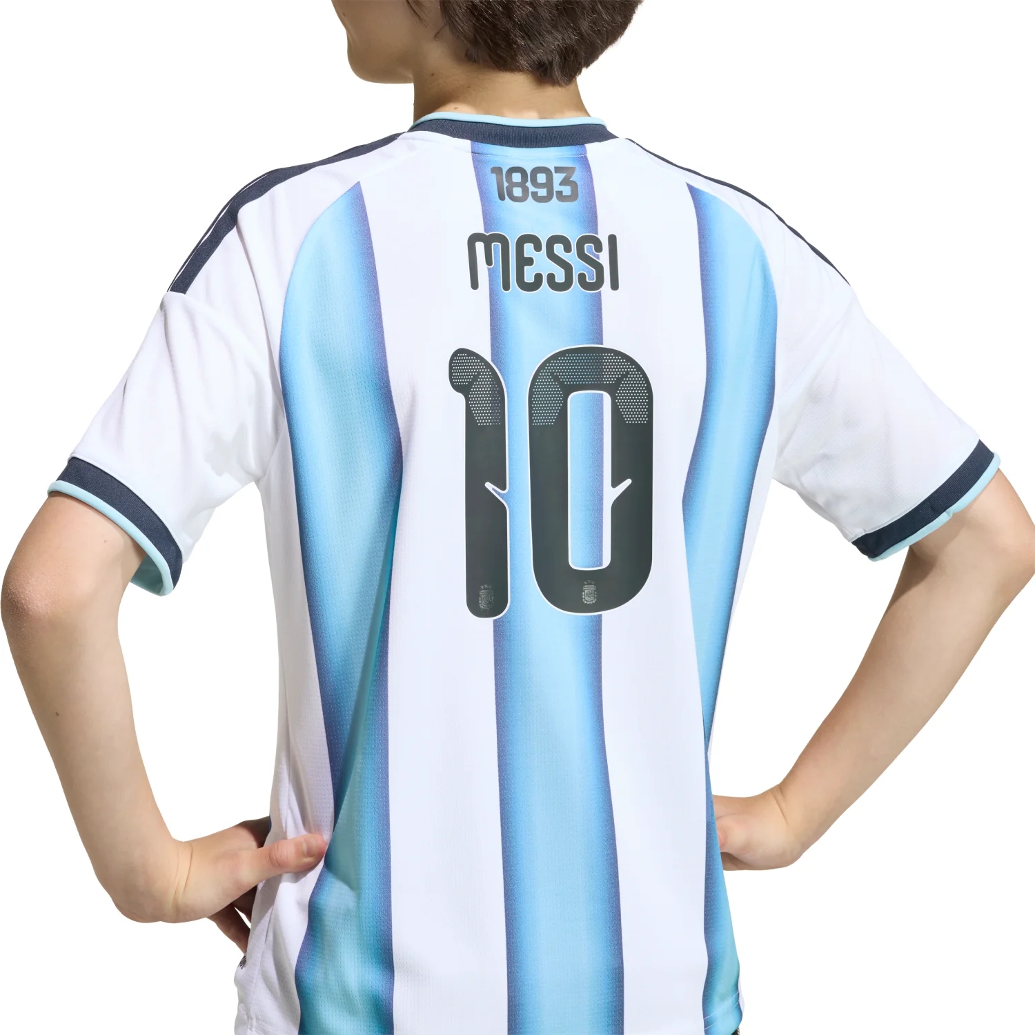 Argentina 2026 Messi Home Jersey - Youth | Climacool Football Shirt Kids World Champion Kit