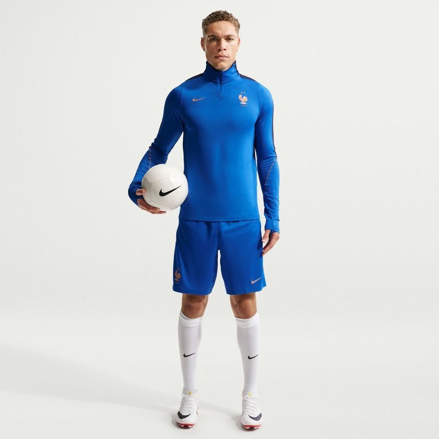 France Training Shorts Dri-FIT Strike World Cup 2026 - Game Royal/Blackened Blue/Metallic Copper