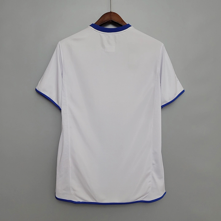 Match Quality 03-05 CHELSEA RETRO AWAY WHITE SOCCER SHIRT JERSEY