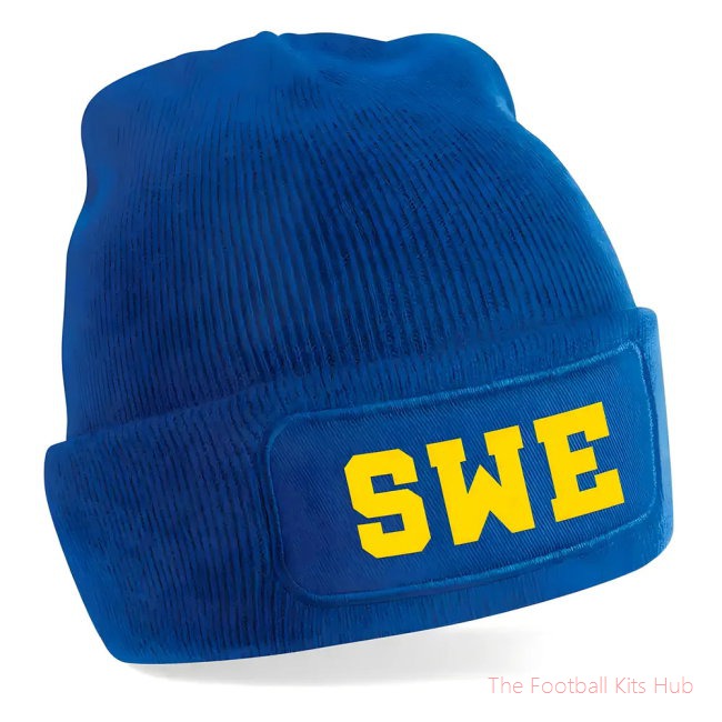 Men Sweden National Football Beanie (Blue)