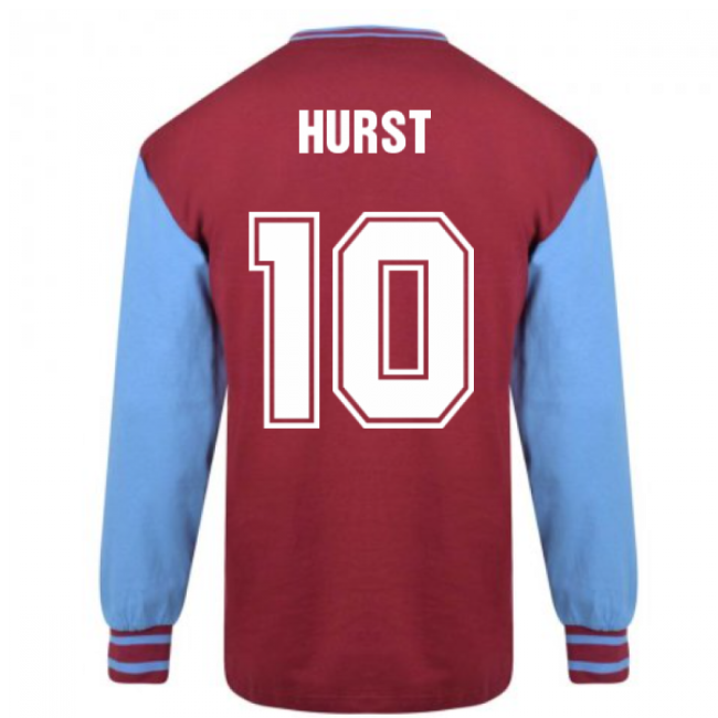 Soccer Jersey West Ham Rare Find - Authentic HURST 10 Adults #98831