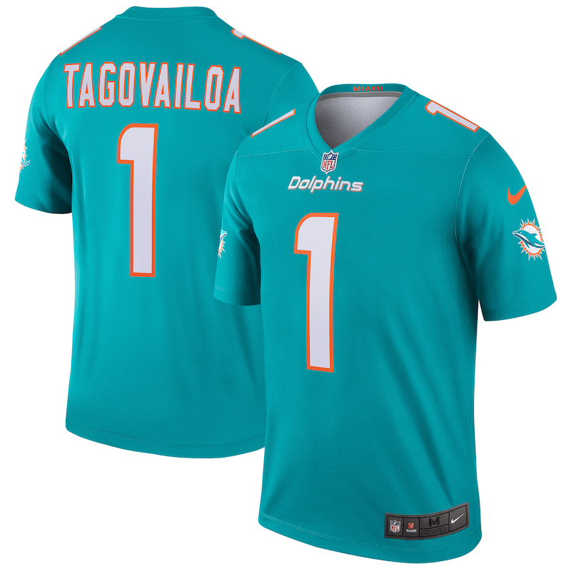 None Tua Tagovailoa Miami Dolphins Sleek Fan Apparel Game Day Wear