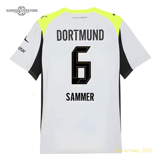 Borussia Dortmund 2024-25 Away Fan Version For Adults (Sammer Game