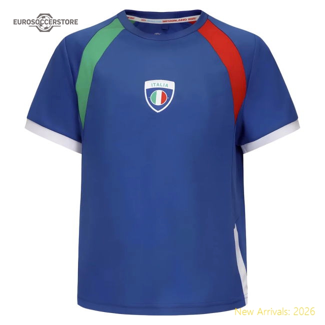 2025 Italy WEC Poly T-shirt (Blue) - Kids
