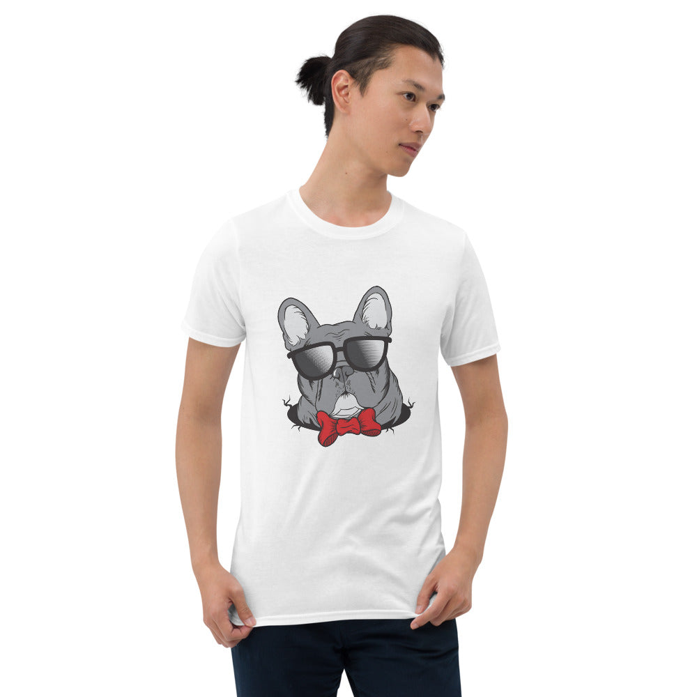 High-Quality Frenchie With Sunglasses - Unisex T-shirt for Dog Owners