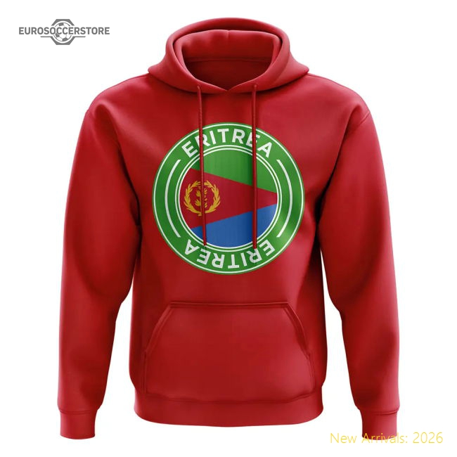 Eritrea Football Badge Hoodie (red) - Fan Collection - World Cup Edition