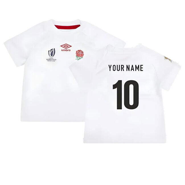 Exquisite England RWC 2023 Home Replica Rugby Baby Kit (Your Name) Avant-garde